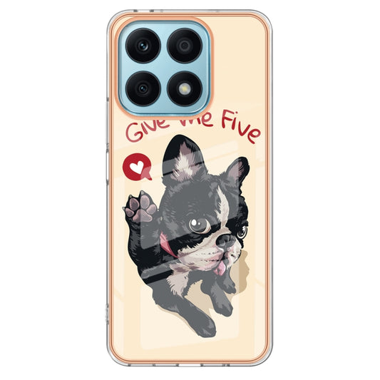 For Honor X8a Electroplating Marble Dual-side IMD Phone Case(Lucky Dog) by buy2fix