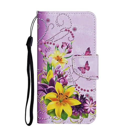 For iPhone 16 Pro Max 3D Colored Drawing Flip Leather Phone Case(Yellow Flowers) by buy2fix