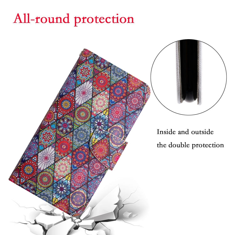 For iPhone 16 Pro 3D Colored Drawing Flip Leather Phone Case(Kaleidoscope) by buy2fix