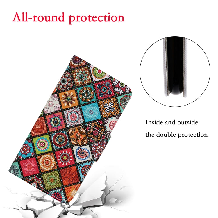 For iPhone 16 Plus 3D Colored Drawing Flip Leather Phone Case(Ethnic Totem) by buy2fix