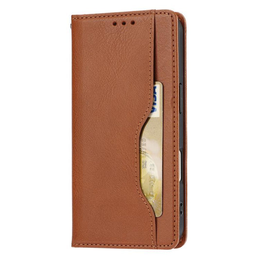 For iPhone Air Knead Skin Texture Flip Leather Phone Case(Brown) - iPhone Air Cases by buy2fix | Online Shopping UK | buy2fix