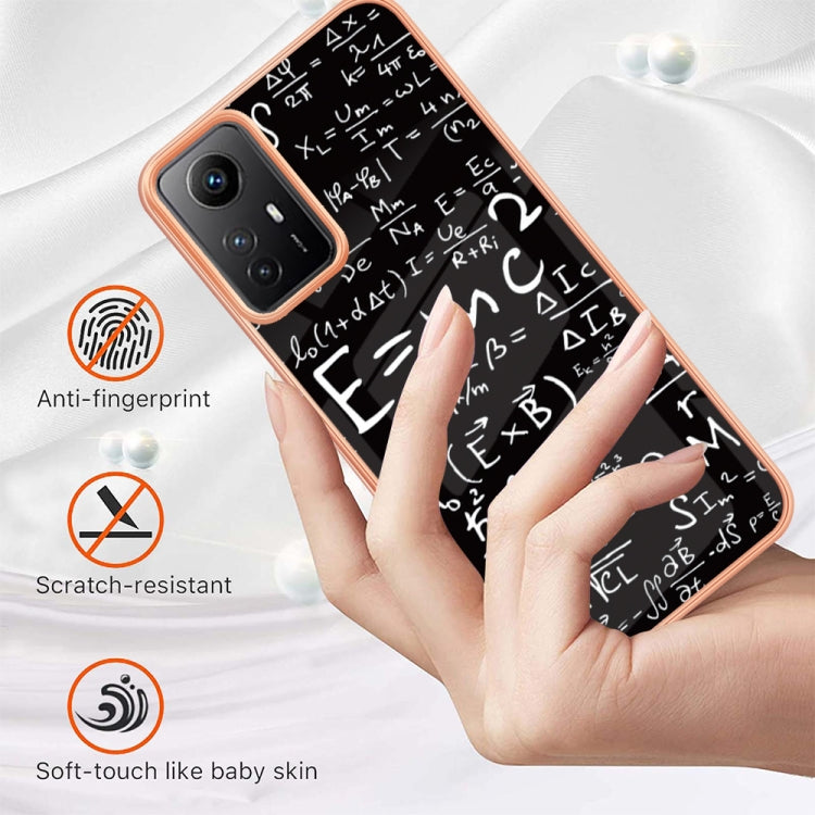 Xiaomi Redmi Note 12S 4G Electroplating Marble Dual-side IMD Phone Case(Equation) by buy2fix