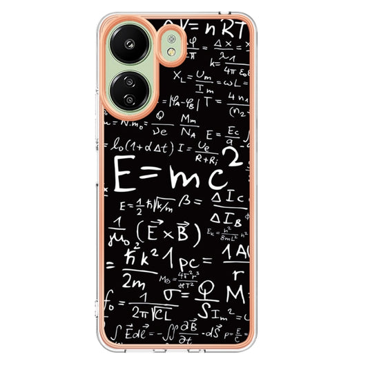 For Xiaomi Redmi 13C 4G Electroplating Marble Dual-side IMD Phone Case(Equation) by buy2fix