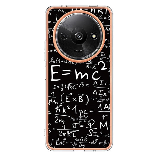 For Xiaomi Redmi A3 Electroplating Marble Dual-side IMD Phone Case(Equation) by buy2fix