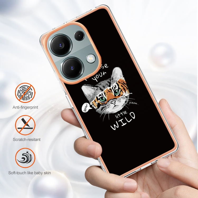 For Xiaomi Redmi Note 13 Pro 4G/Poco M6 Pro 4G Electroplating Marble Dual-side IMD Phone Case(Natural Growth) by buy2fix