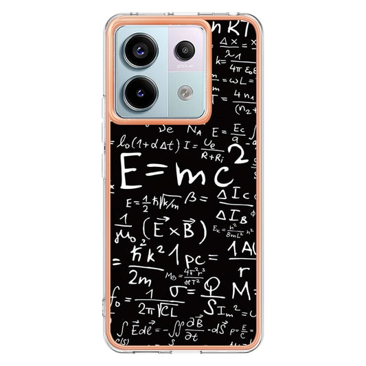 For Xiaomi Redmi Note 13 Pro 5G Global Electroplating Marble Dual-side IMD Phone Case(Equation) by buy2fix