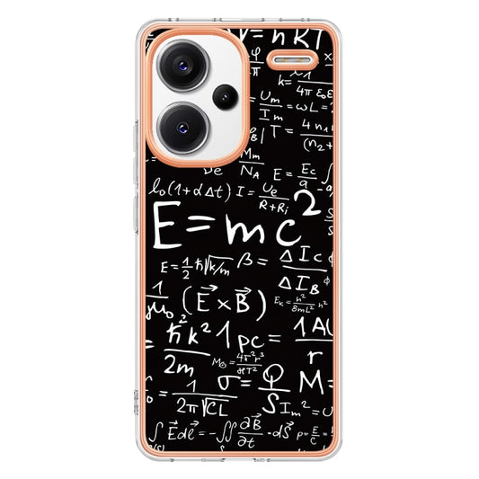 For Xiaomi Redmi Note 13 Pro+ 5G Electroplating Marble Dual-side IMD Phone Case(Equation) by buy2fix