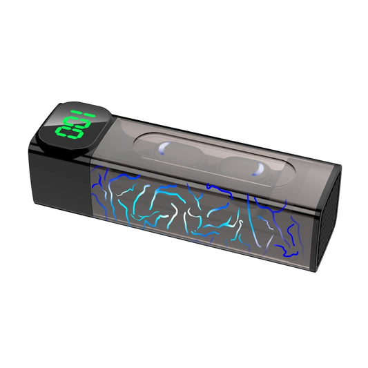 E50 Colorful Light Intelligent Digital Display Bluetooth Earphones by buy2fix
