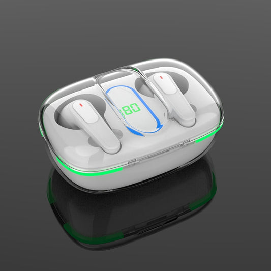 Pro 70 Intelligent Digital Display V5.3 Bluetooth Earphones (White) by buy2fix