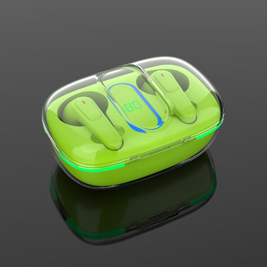 Pro 70 Intelligent Digital Display V5.3 Bluetooth Earphones (Green) by buy2fix