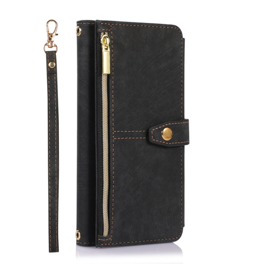 For Google Pixel 6a Dream 9-Card Wallet Zipper Bag Leather Phone Case(Black) by buy2fix