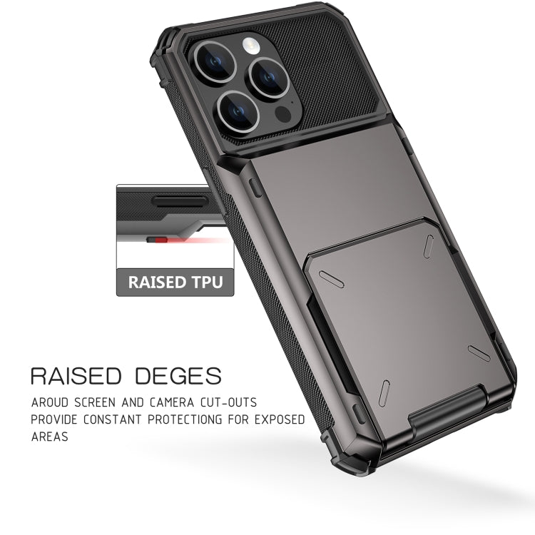 For iPhone 15 Pro Scratch-Resistant Shockproof Heavy Duty Rugged Armor Phone Case(White) by buy2fix