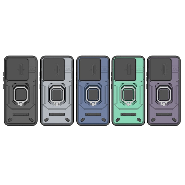 For Xiaomi 14 Sliding Camshield TPU + PC Shockproof Phone Case with Holder(Black) by buy2fix