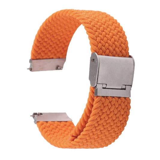 For Samsung Galaxy Watch 6 / 6 Classic Nylon Braided Metal Buckle Watch Band(Orange) by buy2fix