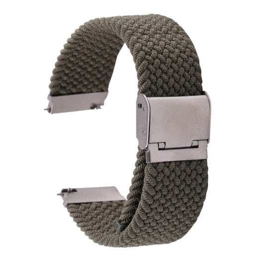 For Samsung Galaxy Watch 6 / 6 Classic Nylon Braided Metal Buckle Watch Band(Olive Green) by buy2fix