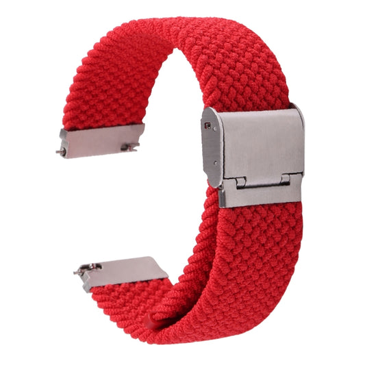 For Samsung Galaxy Watch 6 / 6 Classic Nylon Braided Metal Buckle Watch Band(Red) by buy2fix