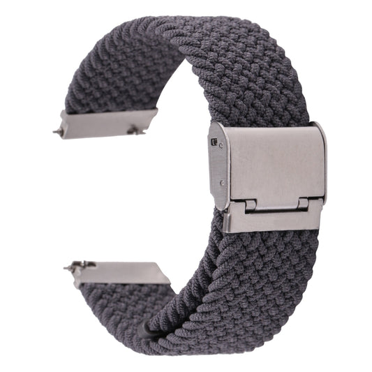 For Samsung Galaxy Watch 6 / 6 Classic Nylon Braided Metal Buckle Watch Band(Gray) by buy2fix