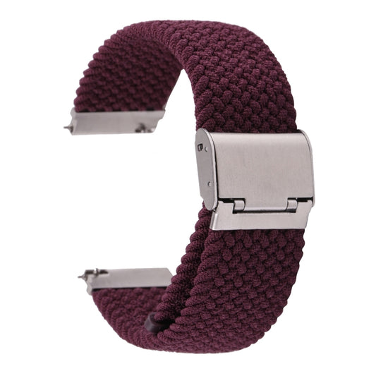 For Samsung Galaxy Watch 6 / 6 Classic Nylon Braided Metal Buckle Watch Band(Dark Purple) by buy2fix