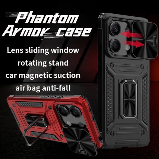 For Xiaomi Redmi Note 13 5G Camshield Robot TPU Hybrid PC Phone Case(Blue) by buy2fix