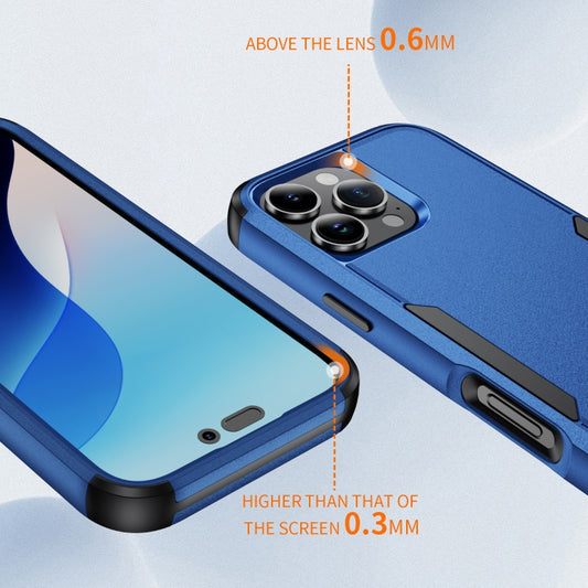 For iPhone 16 Pro Max Commuter Shockproof TPU + PC Phone Case(Royal Blue+Black) by buy2fix