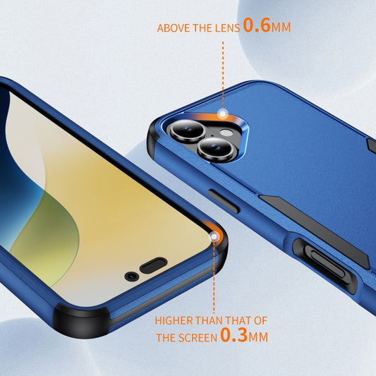 For iPhone 16 Plus Commuter Shockproof TPU + PC Phone Case(Royal Blue+Black) by buy2fix