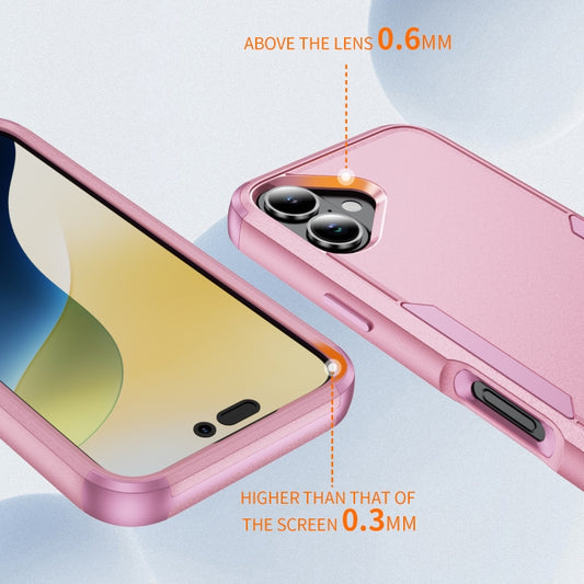 For iPhone 16 Plus Commuter Shockproof TPU + PC Phone Case(Pink) by buy2fix