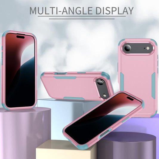 For iPhone Air Commuter Shockproof TPU + PC Phone Case(Pink+Grey Green) - iPhone Air Cases by buy2fix | Online Shopping UK | buy2fix
