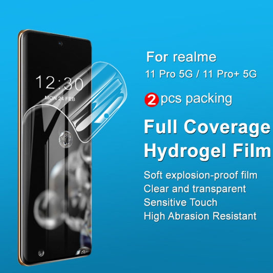 For Realme 11 Pro 5G / 11 Pro+ 5G 2pcs imak Curved Full Screen Hydrogel Film Protector by imak