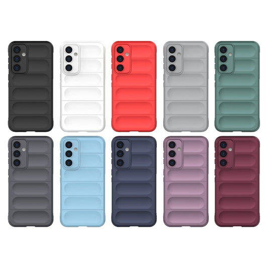 For Samsung Galaxy S23 FE 5G Magic Shield TPU + Flannel Phone Case(Dark Blue) by buy2fix