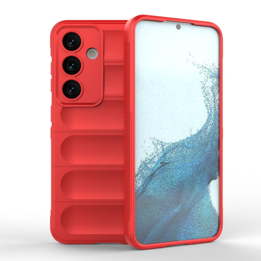 For Samsung Galaxy S24 5G Magic Shield TPU + Flannel Phone Case(Red) - Galaxy S24 5G Cases by buy2fix | Online Shopping UK | buy2fix