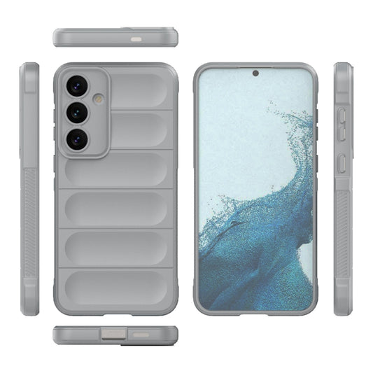 For Samsung Galaxy S24+ 5G Magic Shield TPU + Flannel Phone Case(Grey) by buy2fix