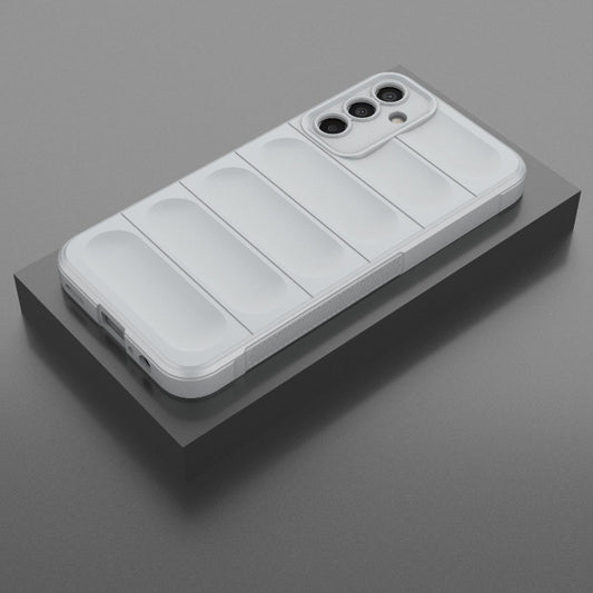 For Samsung Galaxy F15 5G Global Magic Shield TPU + Flannel Phone Case(Grey) by buy2fix