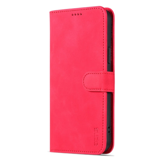 For iPhone 15 Plus AZNS Skin Feel Calf Texture Flip Leather Phone Case(Red) - iPhone 15 Plus Cases by AZNS | Online Shopping UK | buy2fix