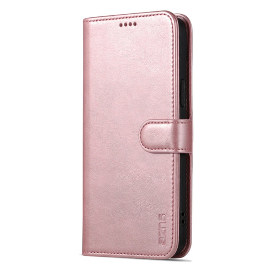 For iPhone 15 Plus AZNS Skin Feel Calf Texture Flip Leather Phone Case(Rose Gold) - iPhone 15 Plus Cases by AZNS | Online Shopping UK | buy2fix
