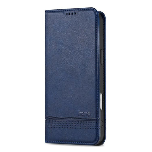For iPhone 17 Pro Max AZNS Magnetic Calf Texture Flip Leather Phone Case(Dark Blue) - iPhone 17 Pro Max Cases by AZNS | Online Shopping UK | buy2fix