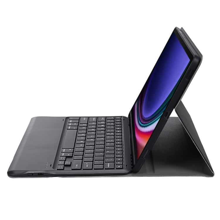 For Samsung Galaxy Tab S10+ A810B Pen Slot Detachable Bluetooth Keyboard Leather Tablet Case(Black) by buy2fix