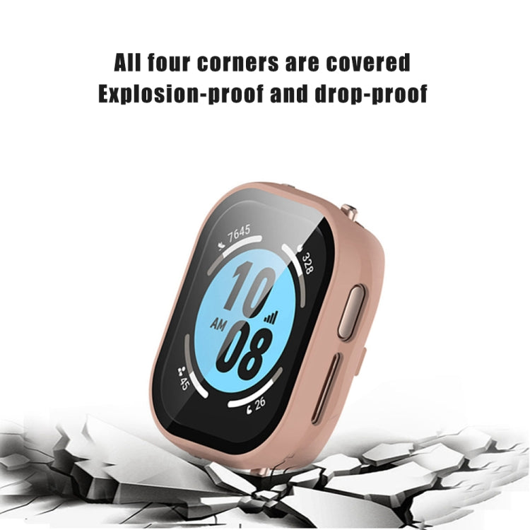 For Honor Watch 4 PC + 9H Tempered Glass Integrated Watch Case(Ink Blue) by buy2fix