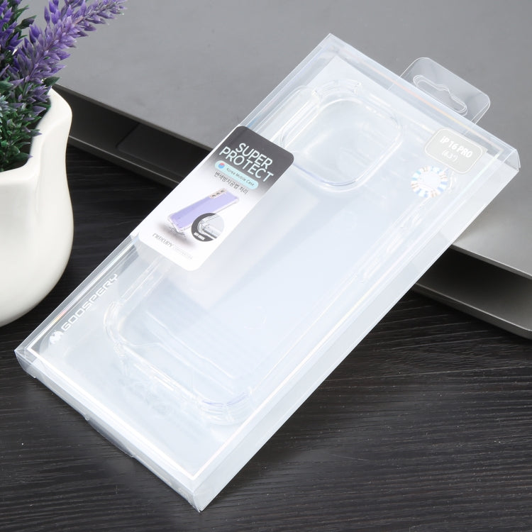 For iPhone 16 Pro MERCURY GOOSPERY SUPER Four-Corner Shockproof TPU Phone Case(Transparent) by GOOSPERY