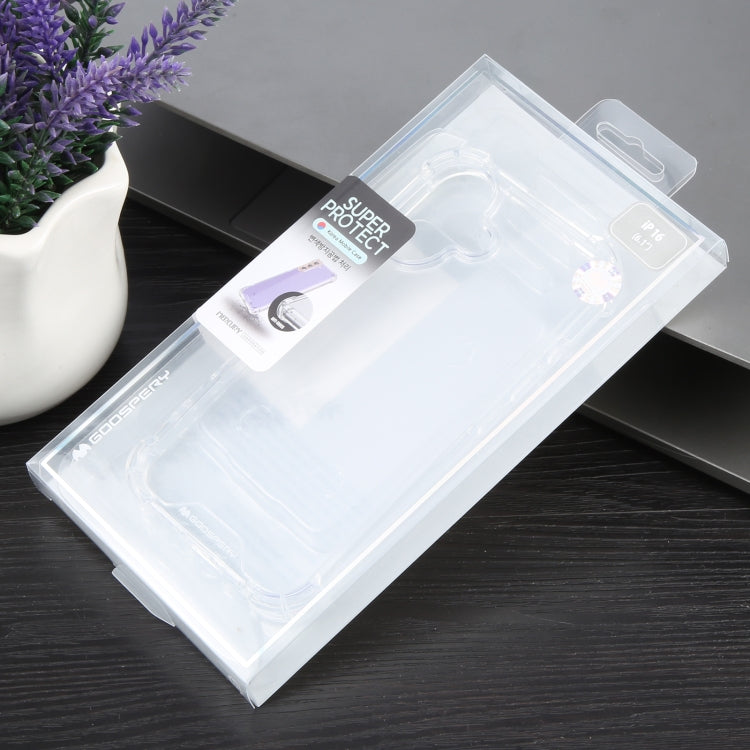 For iPhone 16 MERCURY GOOSPERY SUPER Four-Corner Shockproof TPU Phone Case(Transparent) by GOOSPERY