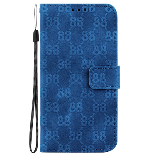 For OnePlus 11 Double 8-shaped Embossed Leather Phone Case(Blue) by buy2fix