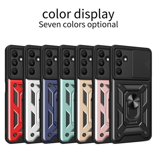 For Samsung Galaxy A15 Sliding Camera Cover Design TPU+PC Phone Case(Green) by buy2fix