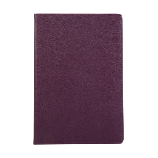 For Samsung Galaxy Tab S9+ / Tab S10+ Litchi Texture 360 Degrees Rotation Holder Leather Tablet Case(Purple) by buy2fix