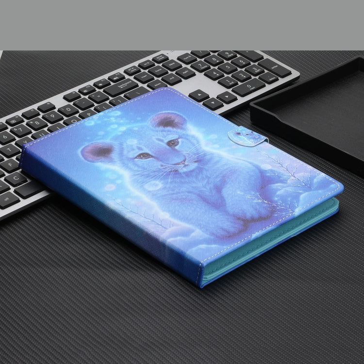 For 7 inch Universal Tablet Colored Drawing Stitching Horizontal Flip Leather Case with Holder & Card Slots & Anti-skid strip(Little Tiger) - 7 inch by buy2fix | Online Shopping UK | buy2fix