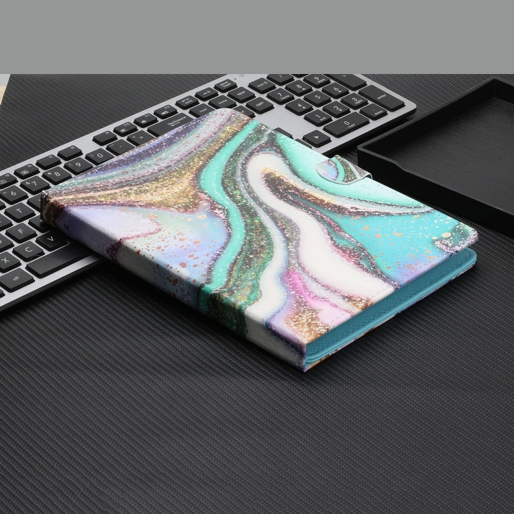 For 10 inch Universal Tablet Colored Drawing Stitching Horizontal Flip Leather Case with Holder & Card Slots & Anti-skid strip(Colored Sand) - 7 inch by buy2fix | Online Shopping UK | buy2fix
