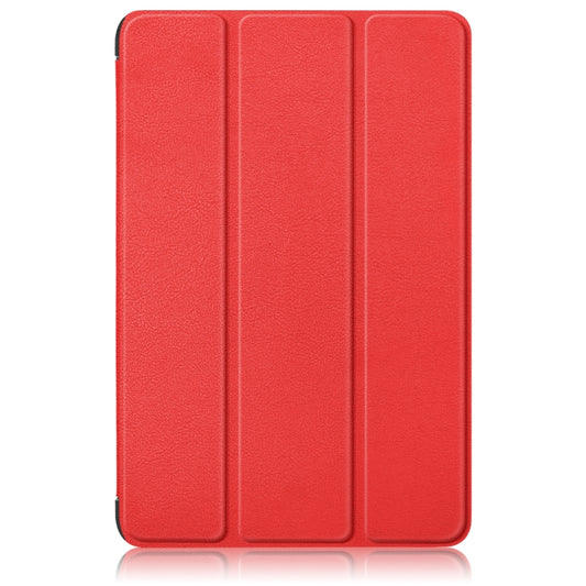 For Samsung Galaxy Tab A9 Plus 3-folding Leather Smart Tablet Case(Red) - Galaxy Tab A9 by buy2fix | Online Shopping UK | buy2fix