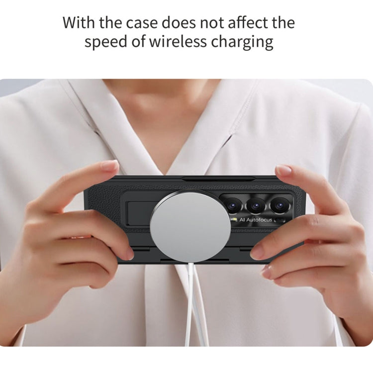 For Honor Magic V2 Shield Series Integrated Folding Phone Case(Pink) by buy2fix