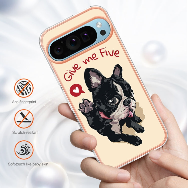 For Google Pixel 9 / 9 Pro Electroplating Dual-side IMD Phone Case(Lucky Dog) by buy2fix