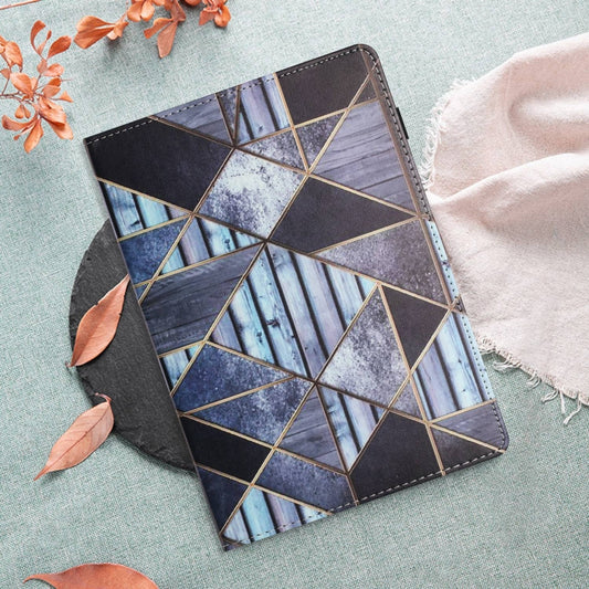 For iPad Pro 11 2025 / 2024 Sewing Litchi Texture Smart Leather Tablet Case(Marble) by buy2fix