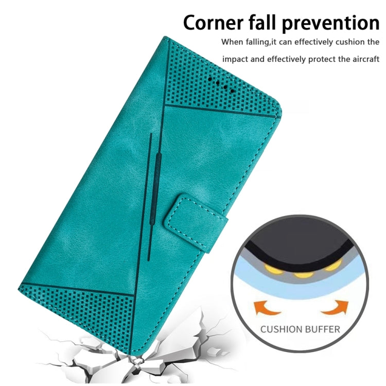For OnePlus 11 Dream Triangle Leather Phone Case with Lanyard(Green) by buy2fix