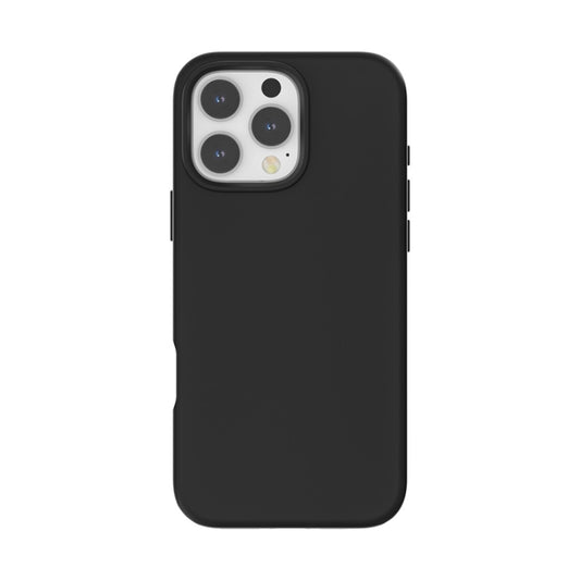 For iPhone 16 Pro Max Rubber Oil Surface Solid Color Phone Case(Black) by buy2fix